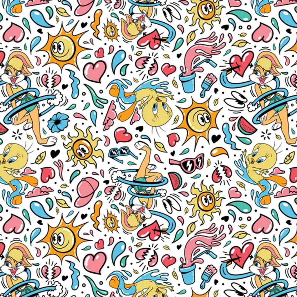 Cardex: Bugs Bunny и Тапси Хапси ексклузивна опаковъчна хартия 100x70cm изображение 1