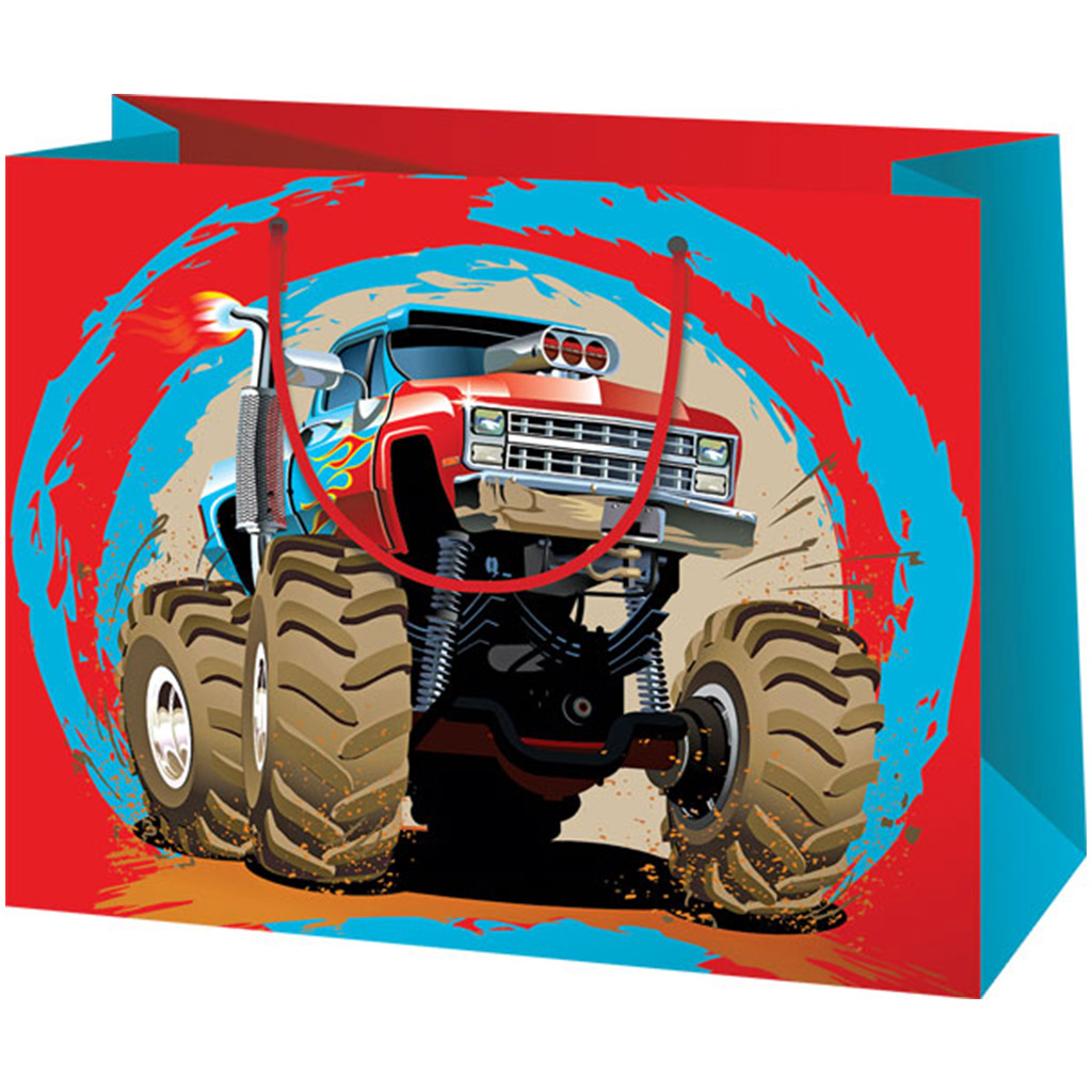 Cardex: Чанта за подарък с Monster Truck дизайн среден размер 17,8x10x23cm изображение 1