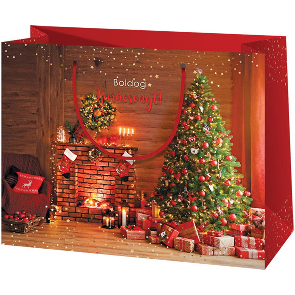 Cardex: Честита Коледа! подаръчна чанта 26x13x33cm изображение 1