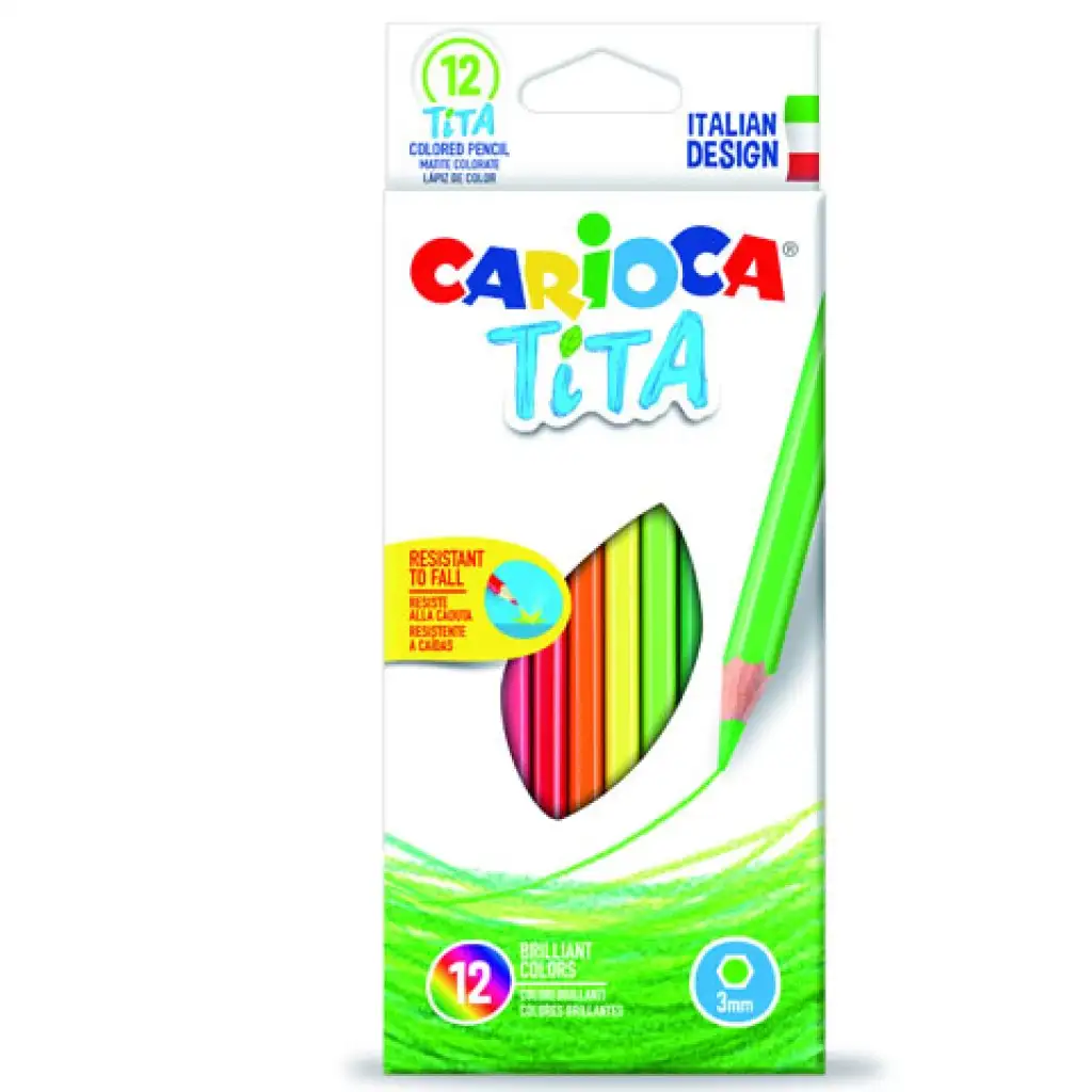 Carioca: Тита цветни моливи 12бр. изображение 1