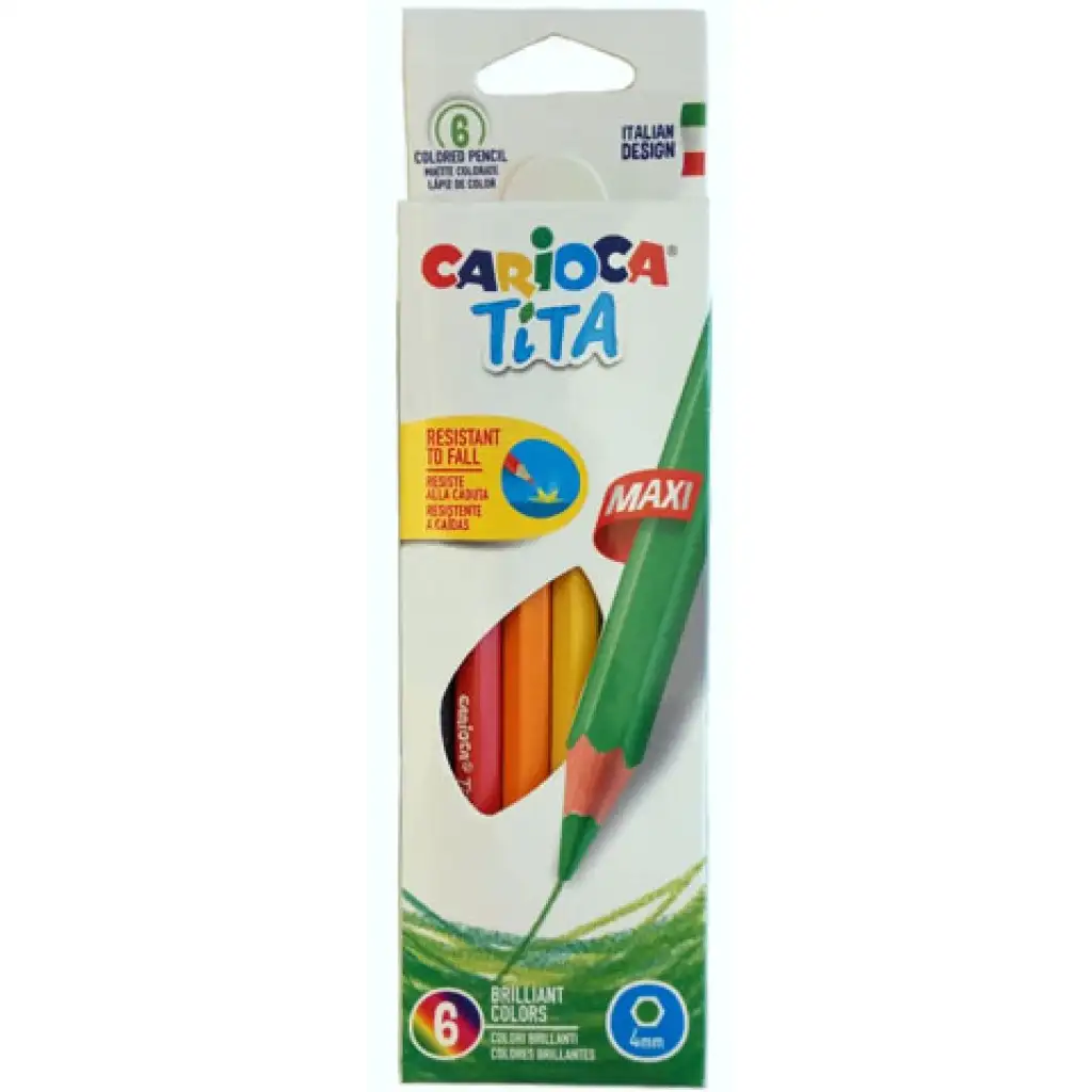 Carioca: Tita maxi цветни моливи 6бр. изображение 1