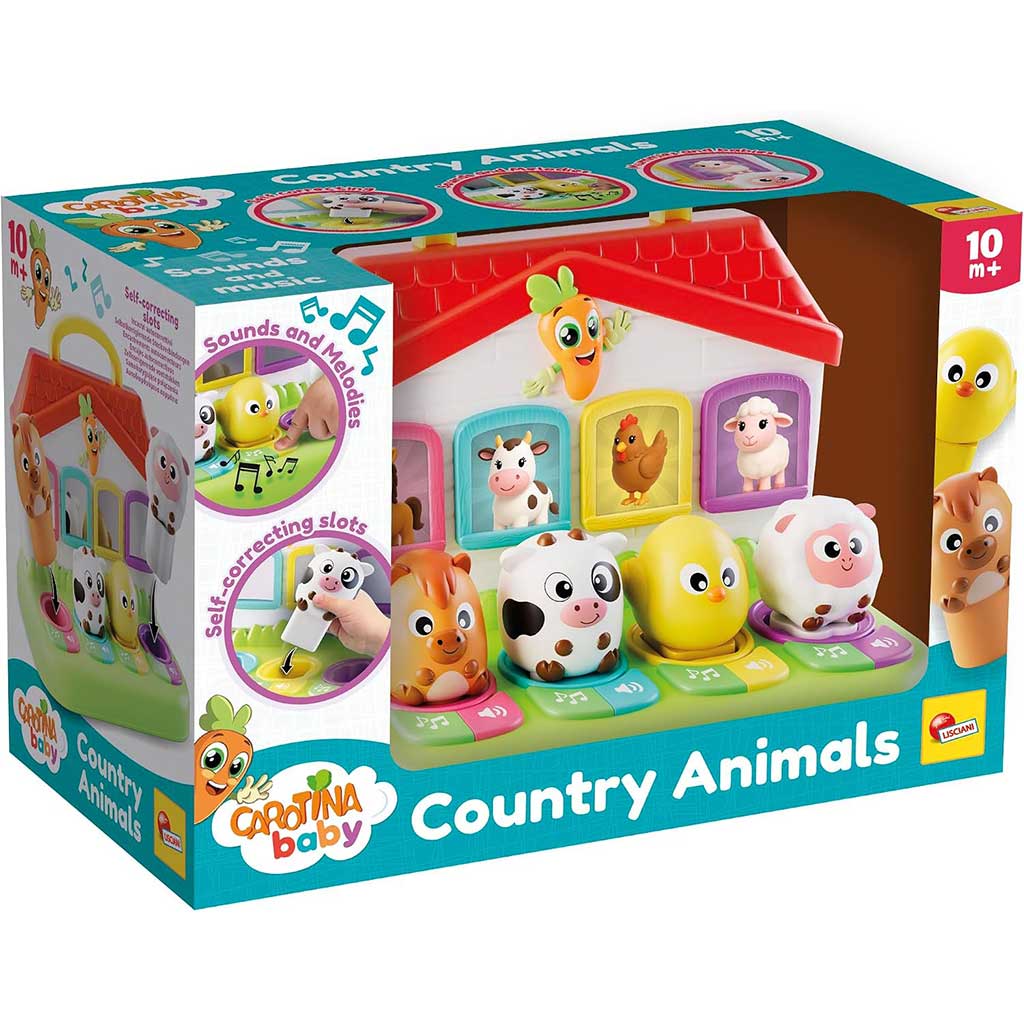 Carotina Baby: Ферма с животни образователна игра - Lisciani изображение 1