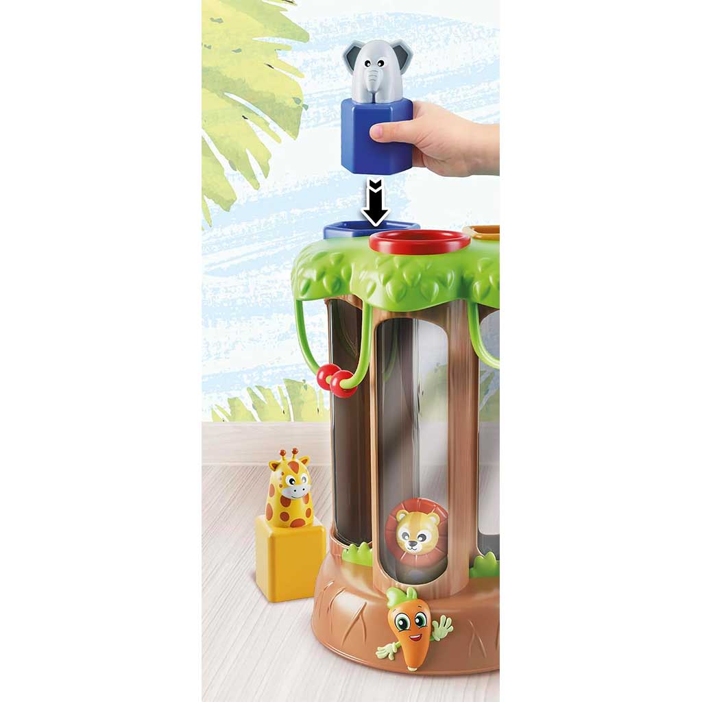 Carotina Baby: Happy Logic Саванна животинска форма разпознаваща игра - Lisciani изображение 2