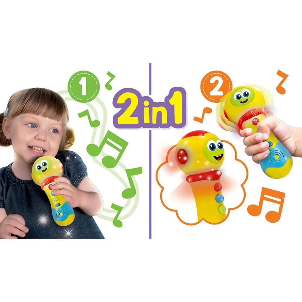 Carotina Baby: Интерактивен микрофон със светлина и звук - Lisciani изображение 2