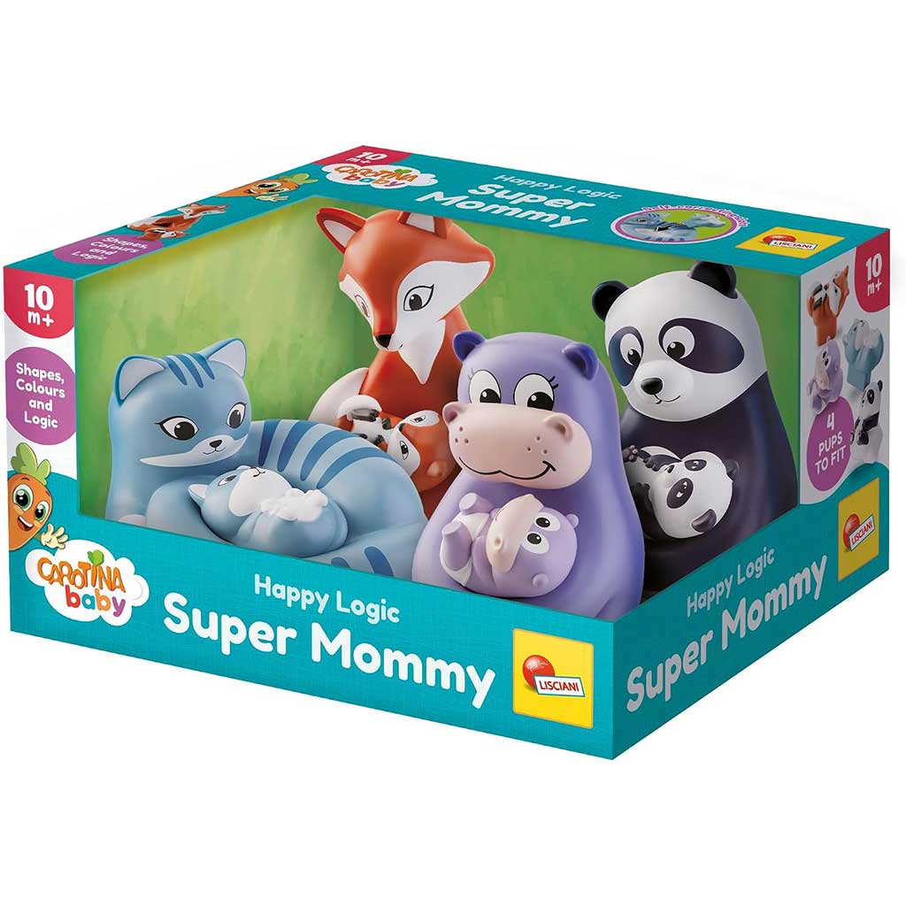 Carotina Baby: Super Mommy животни и техните малки развиваща игра - Lisciani изображение 1