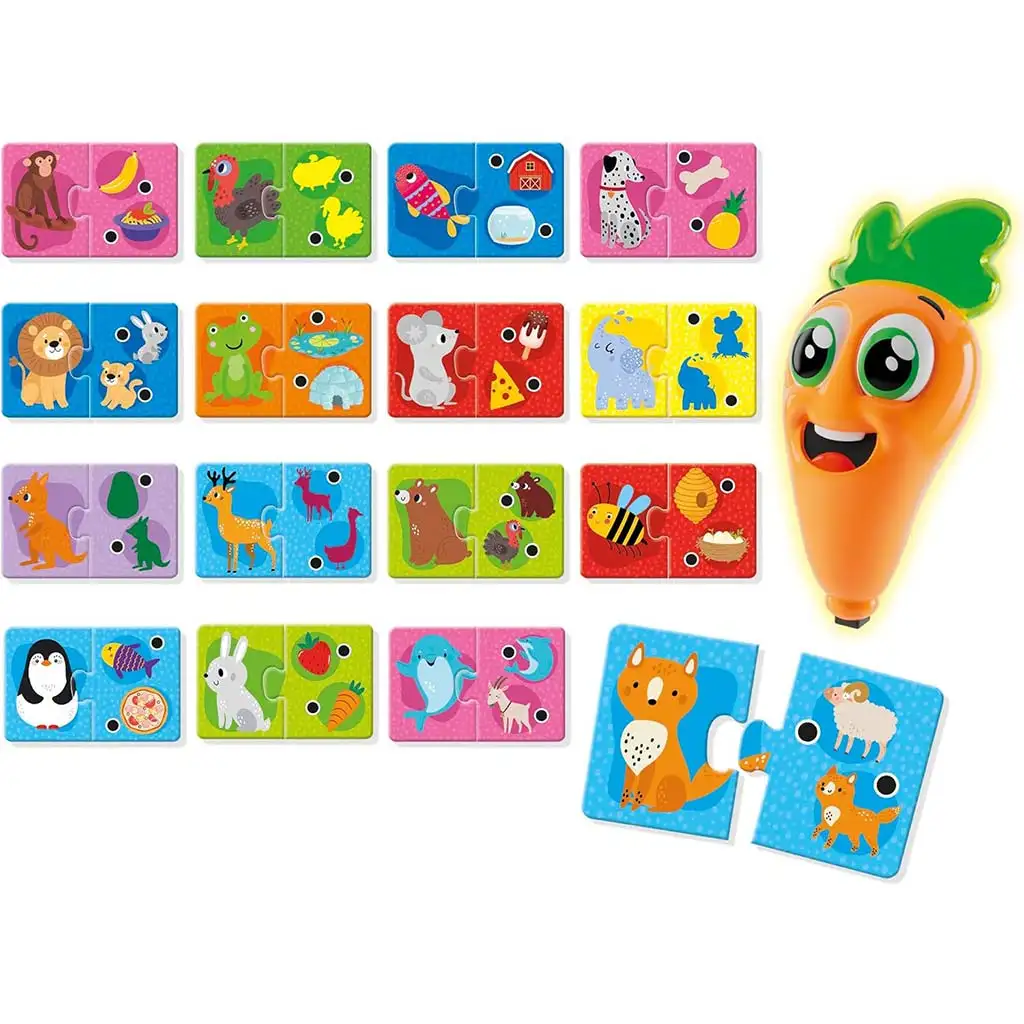 Carotina baby: Животинско съвпадение развиваща игра с говорещо перо - Lisciani изображение 2
