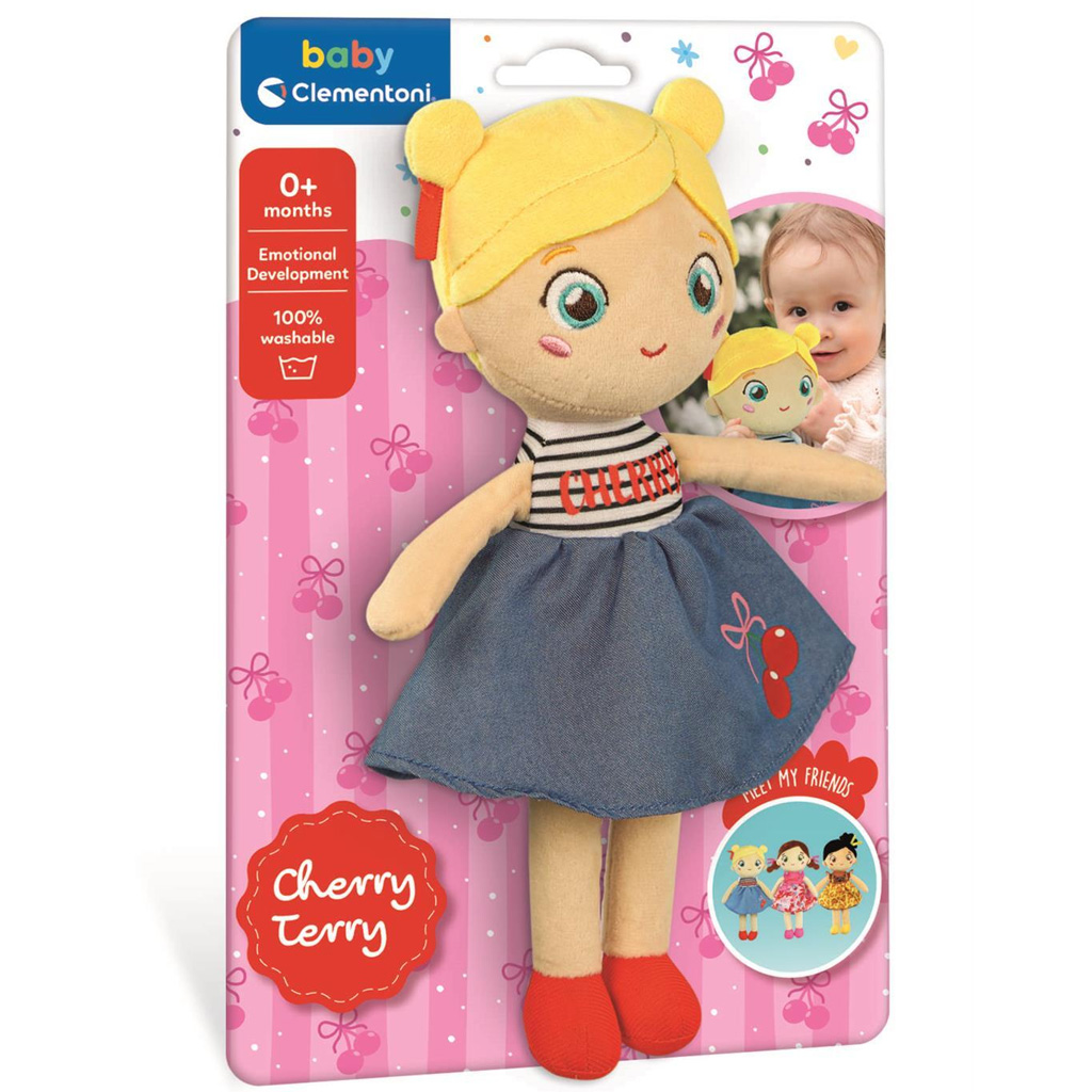Черешов Тери мек плюшен кукла - Clementoni Baby изображение 1