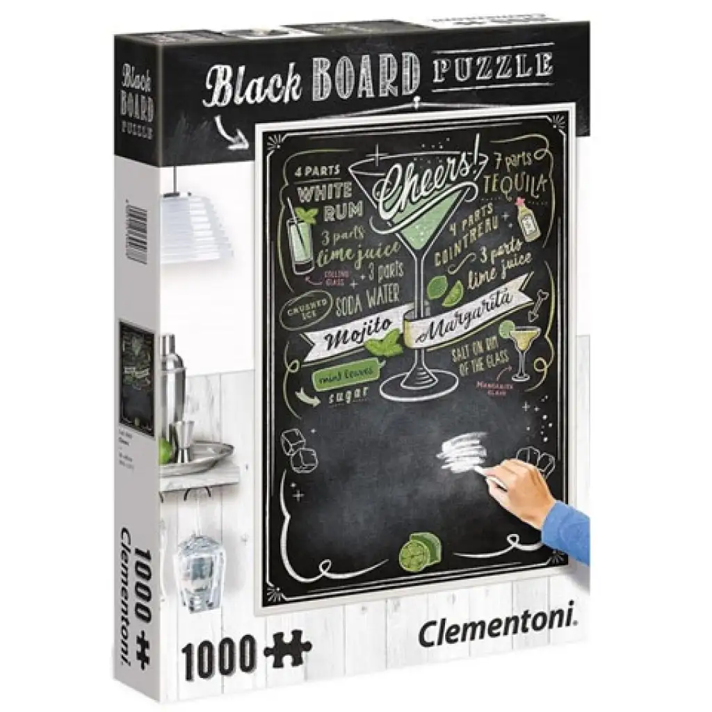Черна дъска Cheers 1000 части пъзел - Clementoni изображение 1