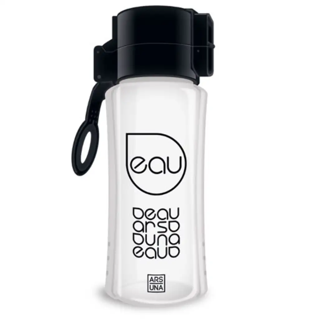 Черна прозрачна бутилка 450ml изображение 1