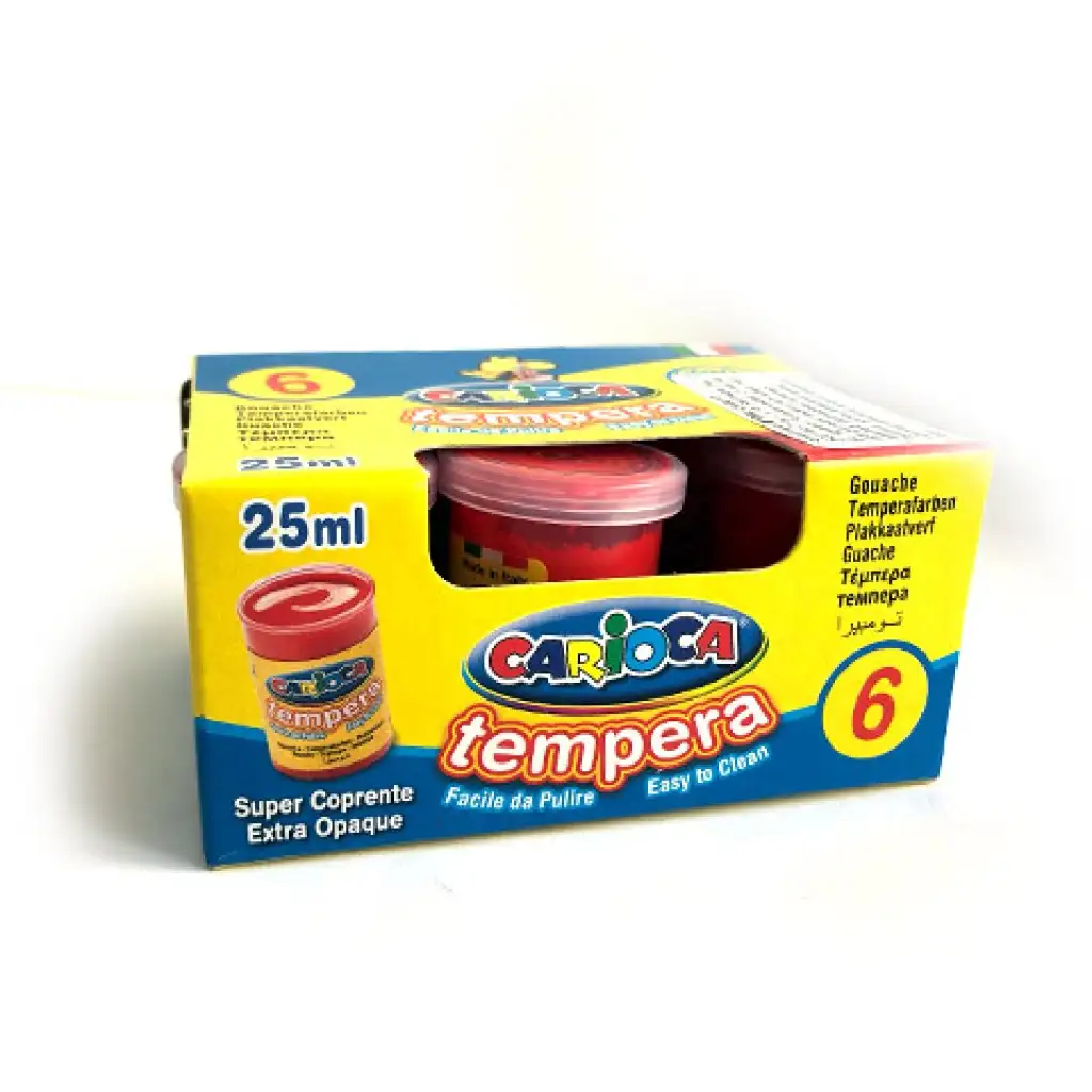 Червена темпера в буркан 6x35 гр - Carioca изображение 2