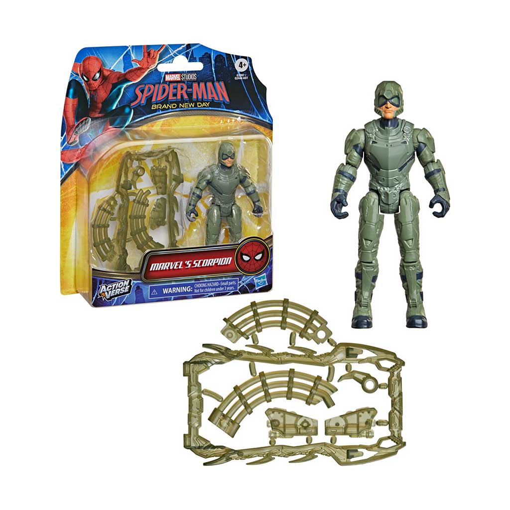 Човекът паяк Нов ден: Фигура на Скорпион с аксесоари 11 см – Hasbro изображение 2