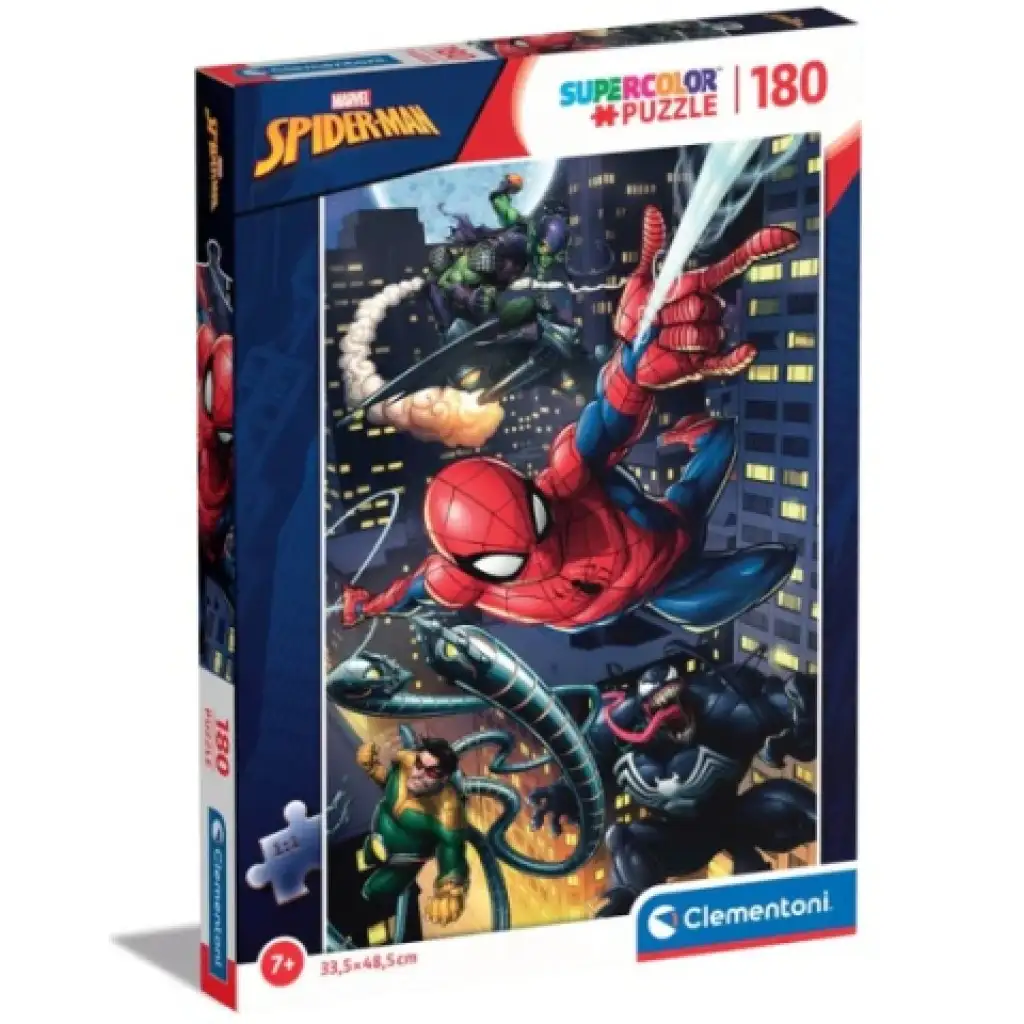 Чудният Спайдърмен Supercolor 180 части пъзел - Clementoni изображение 2