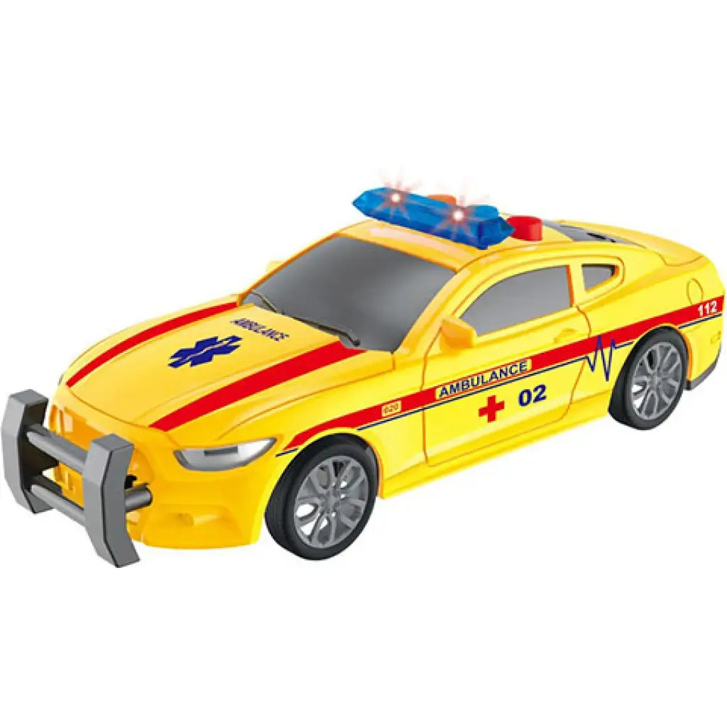 City Rescue линейка с светлина и звук жълт изображение 2