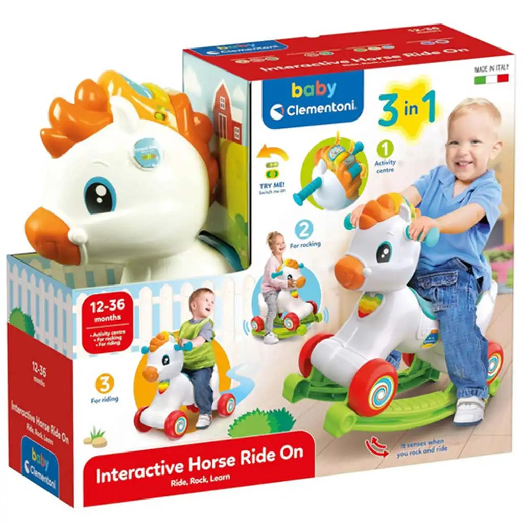 Clementoni Baby: 3 в 1 интерактивна люлка пони изображение 1