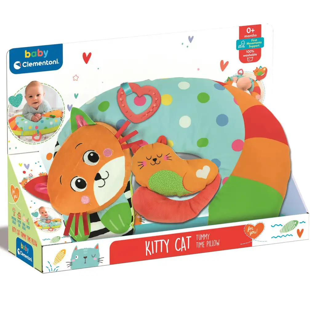 Clementoni Baby: Котешка възглавница за корем 31x44cm изображение 1