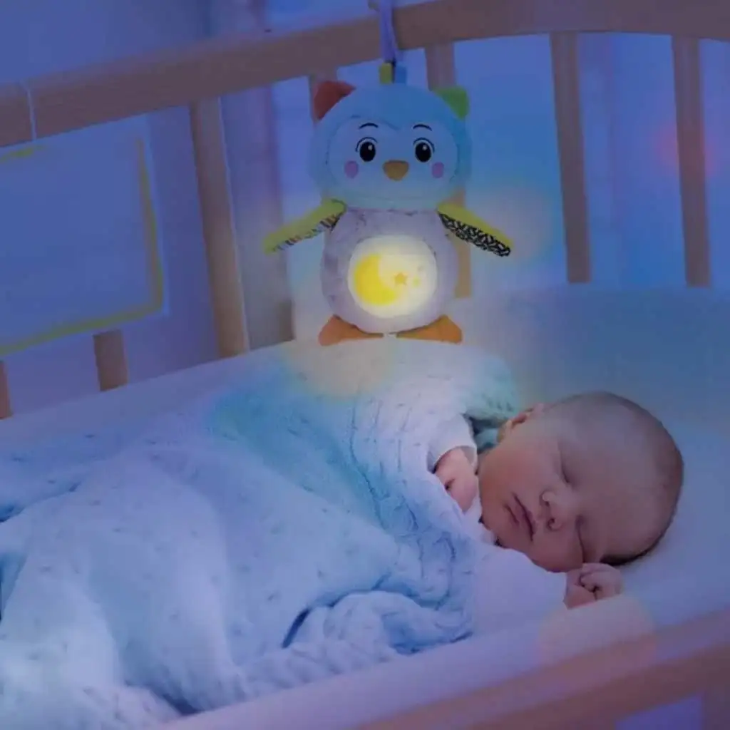 Clementoni Baby: Музикална плюшена сова с нощна светлина изображение 3