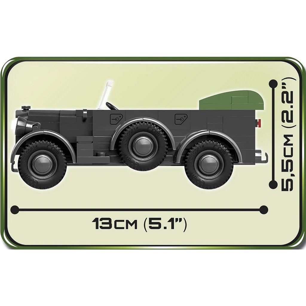 COBI: 1937 Horch 901 kfz.15 военно превозно средство строителен комплект (2405) изображение 3