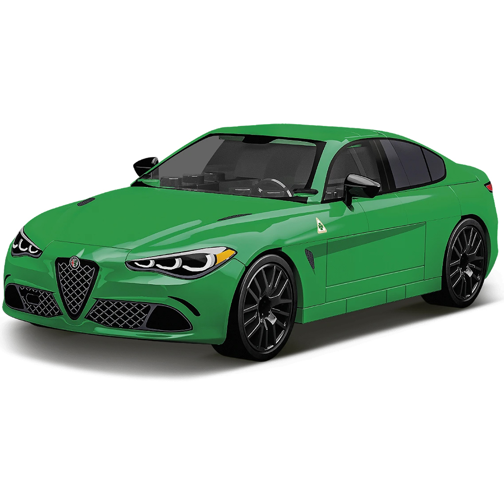 COBI: Alfa Romeo Giulia Quadrifoglio зелено строително играчка (24605) изображение 2