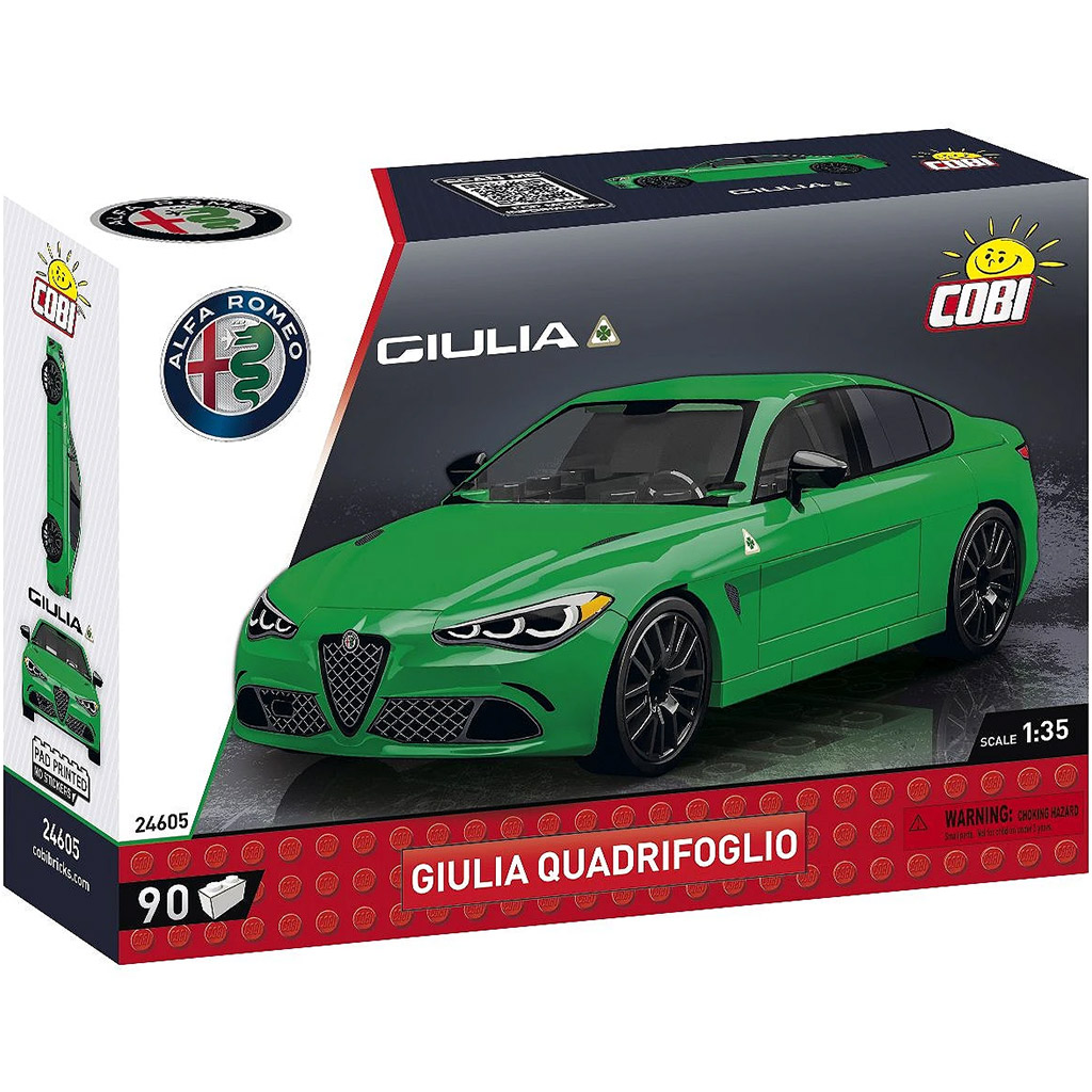 COBI: Alfa Romeo Giulia Quadrifoglio зелено строително играчка (24605) изображение 1