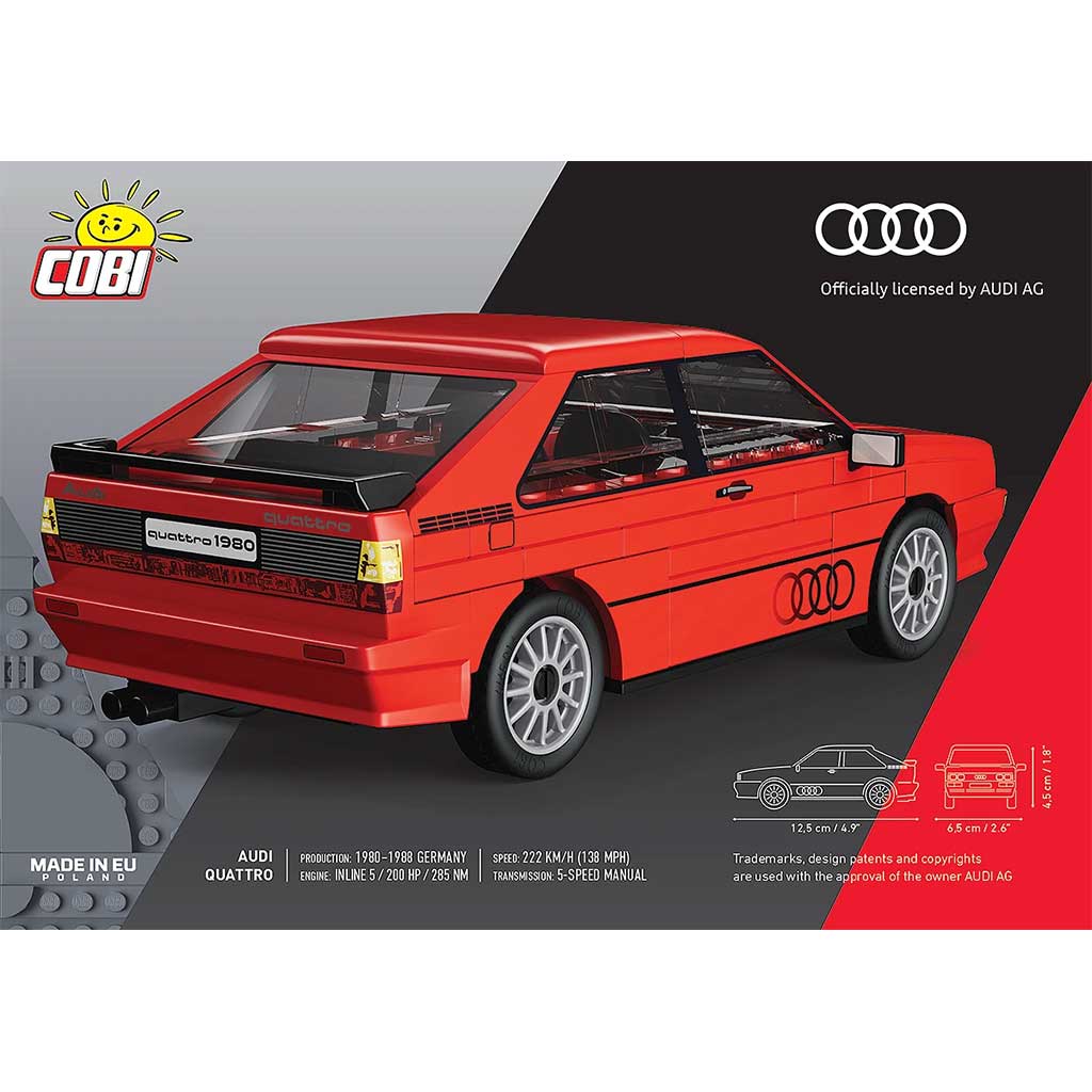 COBI: Audi Quattro 1980 автомобилен конструктор (24664) изображение 2
