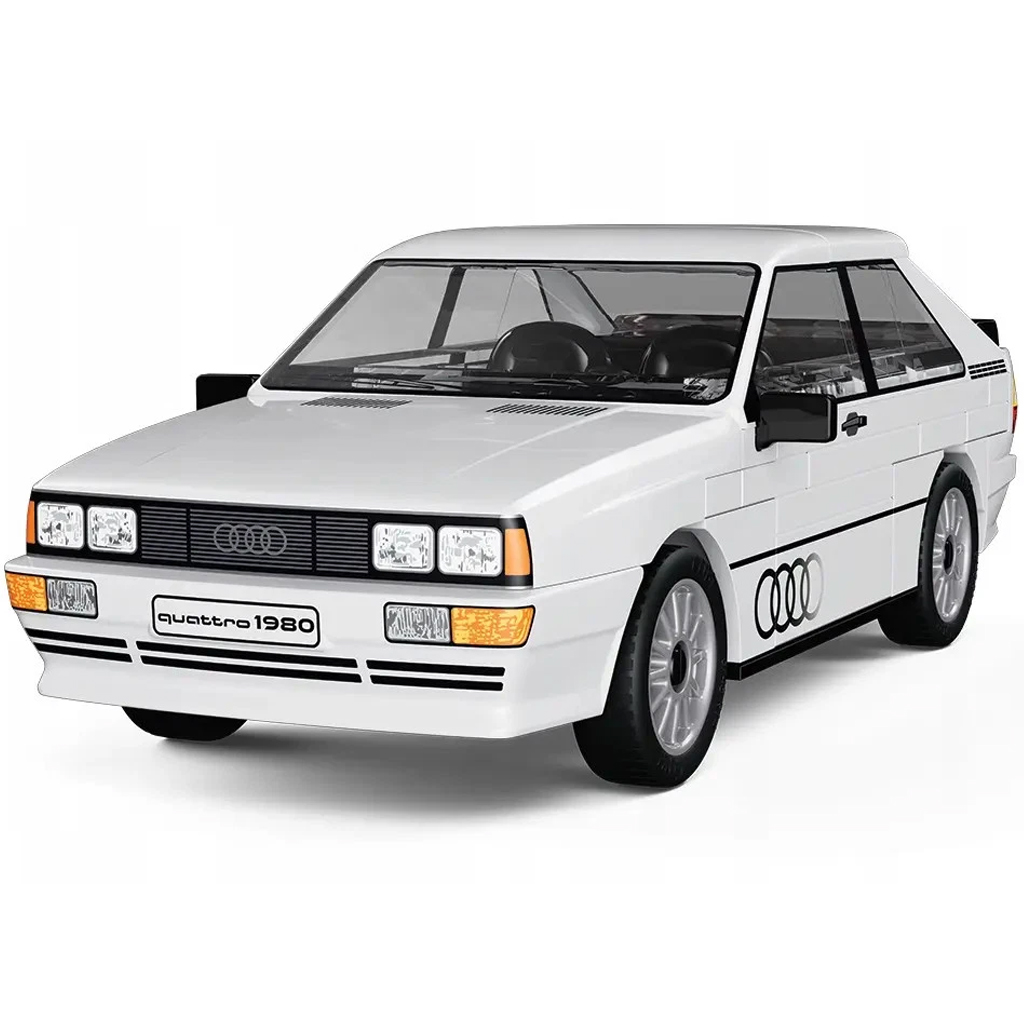 COBI: Audi Quattro 1980 бял автомобил строителен комплект (24665) изображение 3