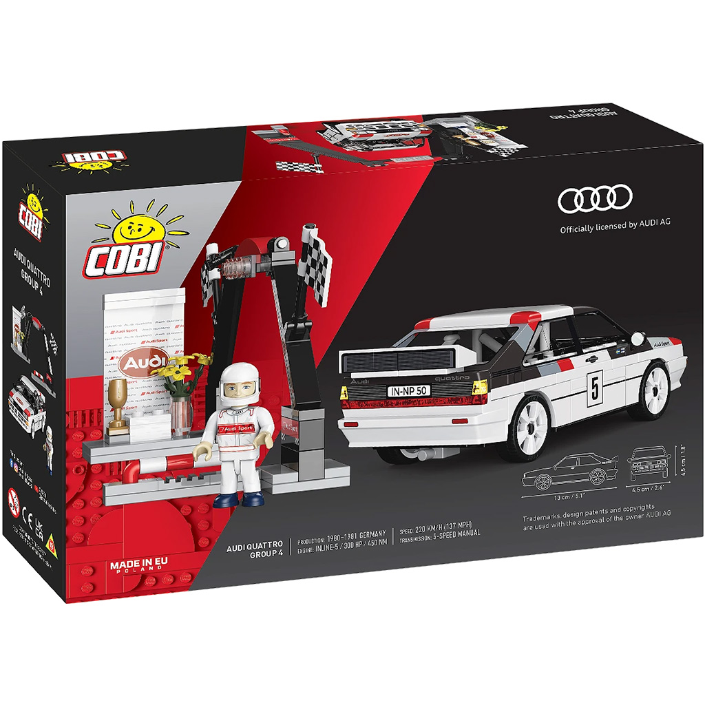 COBI: Audi Quattro Group 4 автомобилен конструктор (24666) изображение 5