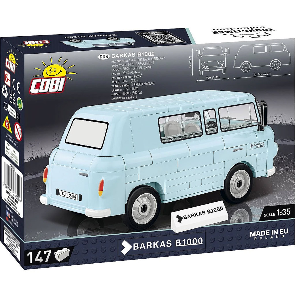 COBI: Barkas B1000 микробус строителна играчка (24600) изображение 3