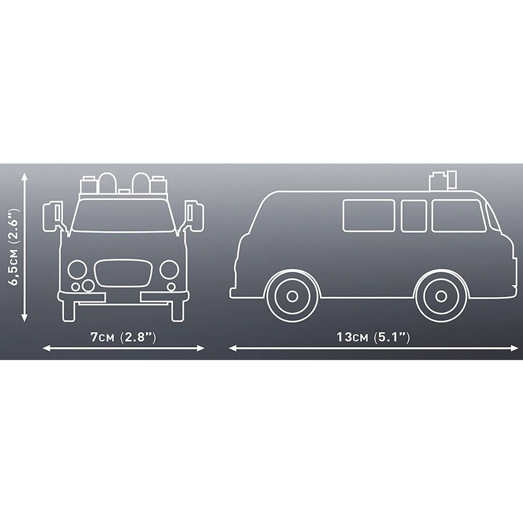 COBI: Barkas B1000 полицейски микробус строителен комплект (24596) изображение 4