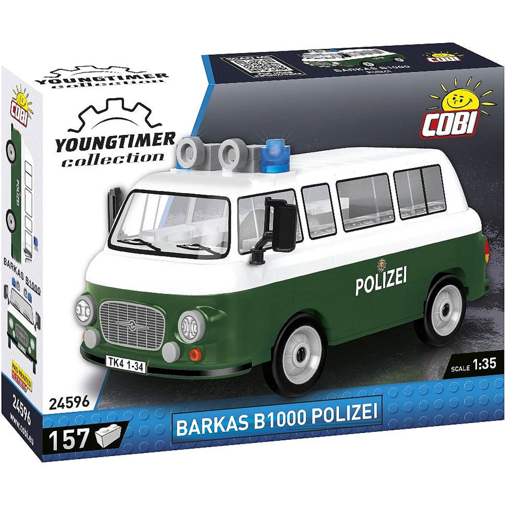 COBI: Barkas B1000 полицейски микробус строителен комплект (24596) изображение 1