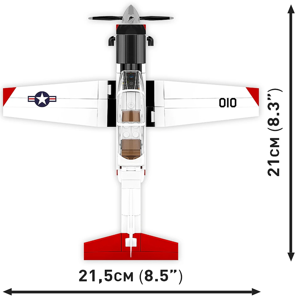 COBI: Beechcraft T-6 Texan II червено-бяло конструкторско играчка (26625) изображение 5
