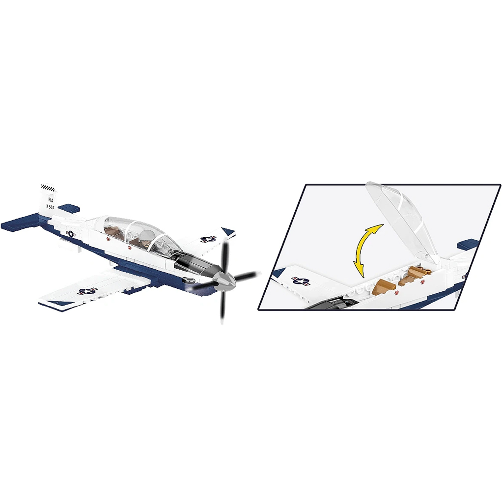 COBI: Beechcraft T-6 Texan II синьо-бяло конструктор (26624) изображение 5