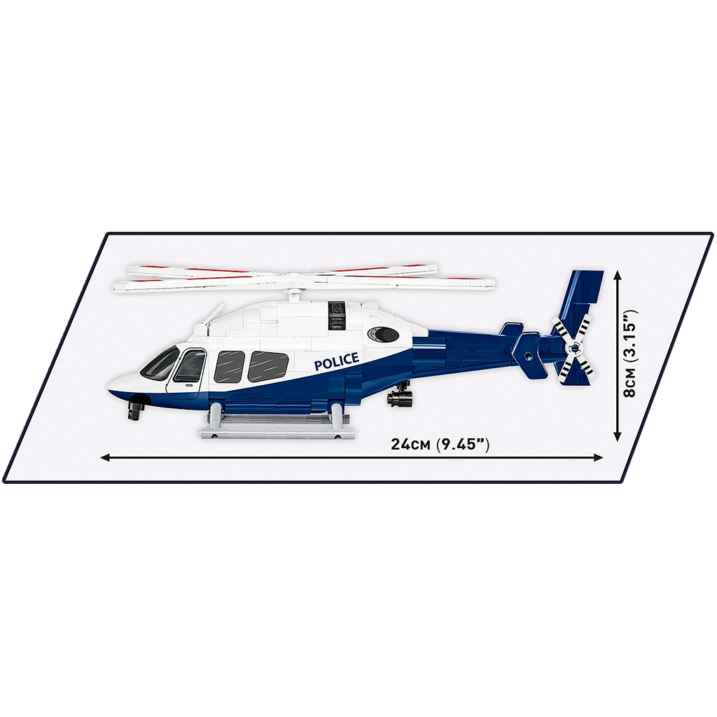 COBI: Bell 429 Полицейски хеликоптер строителен комплект (26630) изображение 4