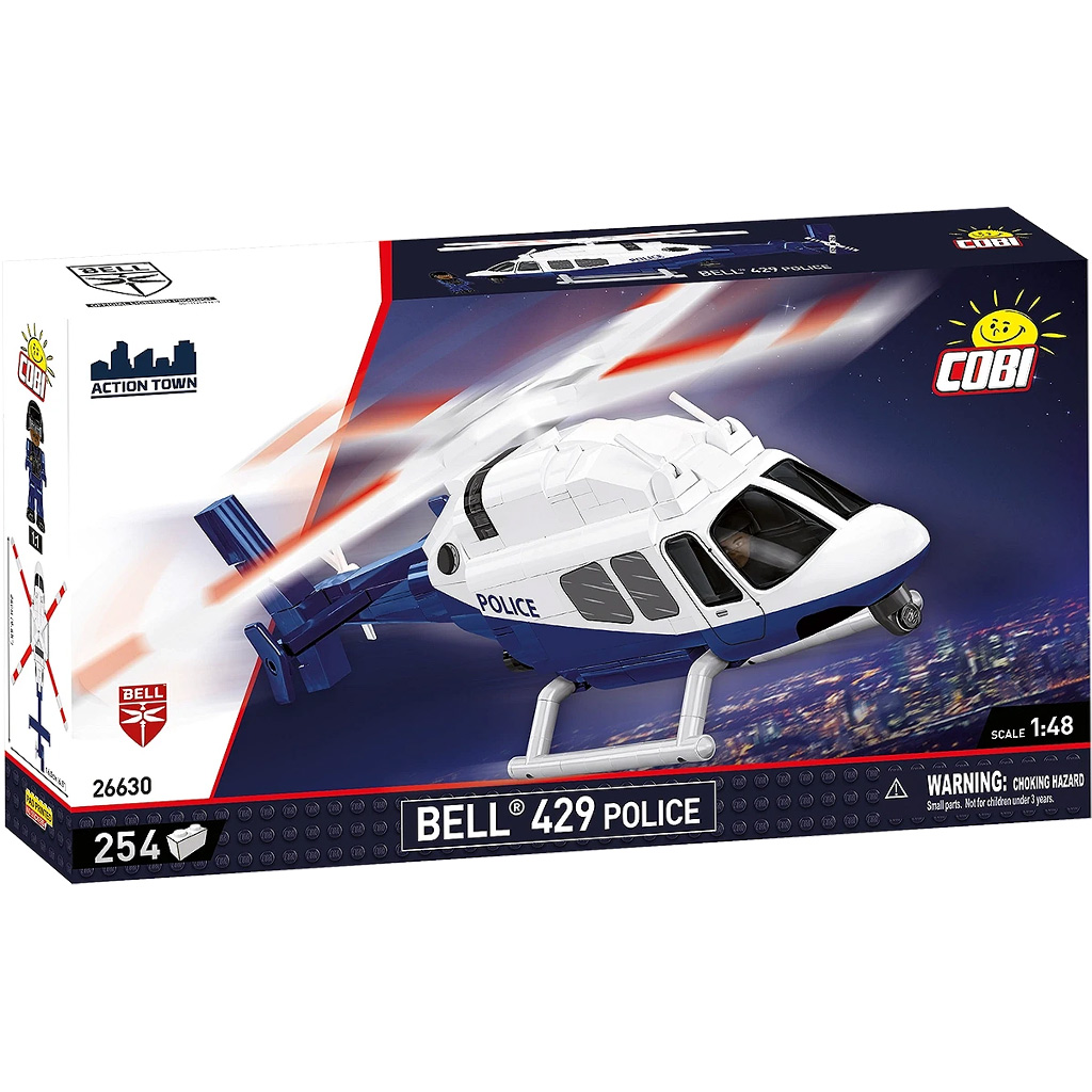 COBI: Bell 429 Полицейски хеликоптер строителен комплект (26630) изображение 1