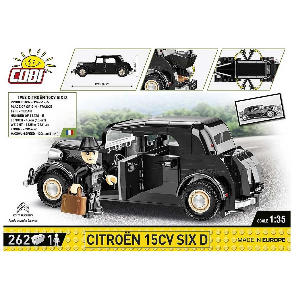 COBI: Citroen 15CV SIX D автомобилен конструктор (2267) изображение 2