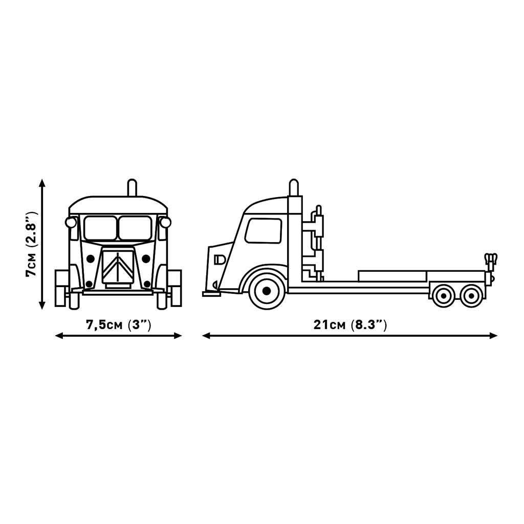 COBI: Citroen Type H Автомобилен Транспортьор & 2CV Type AZ строителна играчка (24627) изображение 4