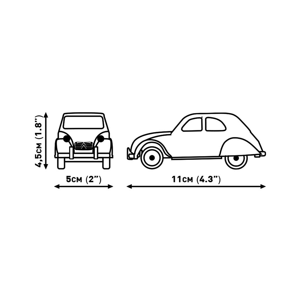 COBI: Citroen Type H Автомобилен Транспортьор & 2CV Type AZ строителна играчка (24627) изображение 5