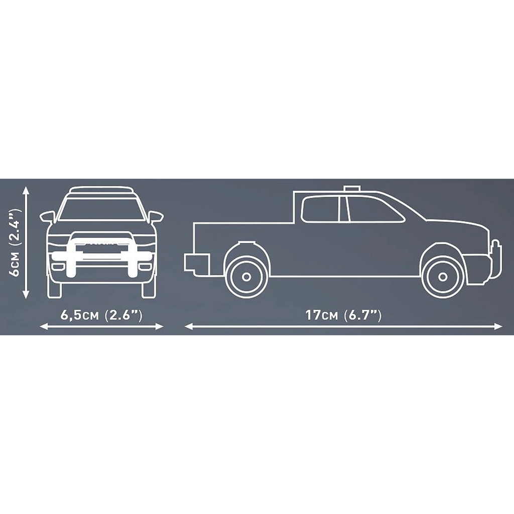 COBI: Dodge RAM 1500 полицейска кола конструктор (24608) изображение 5
