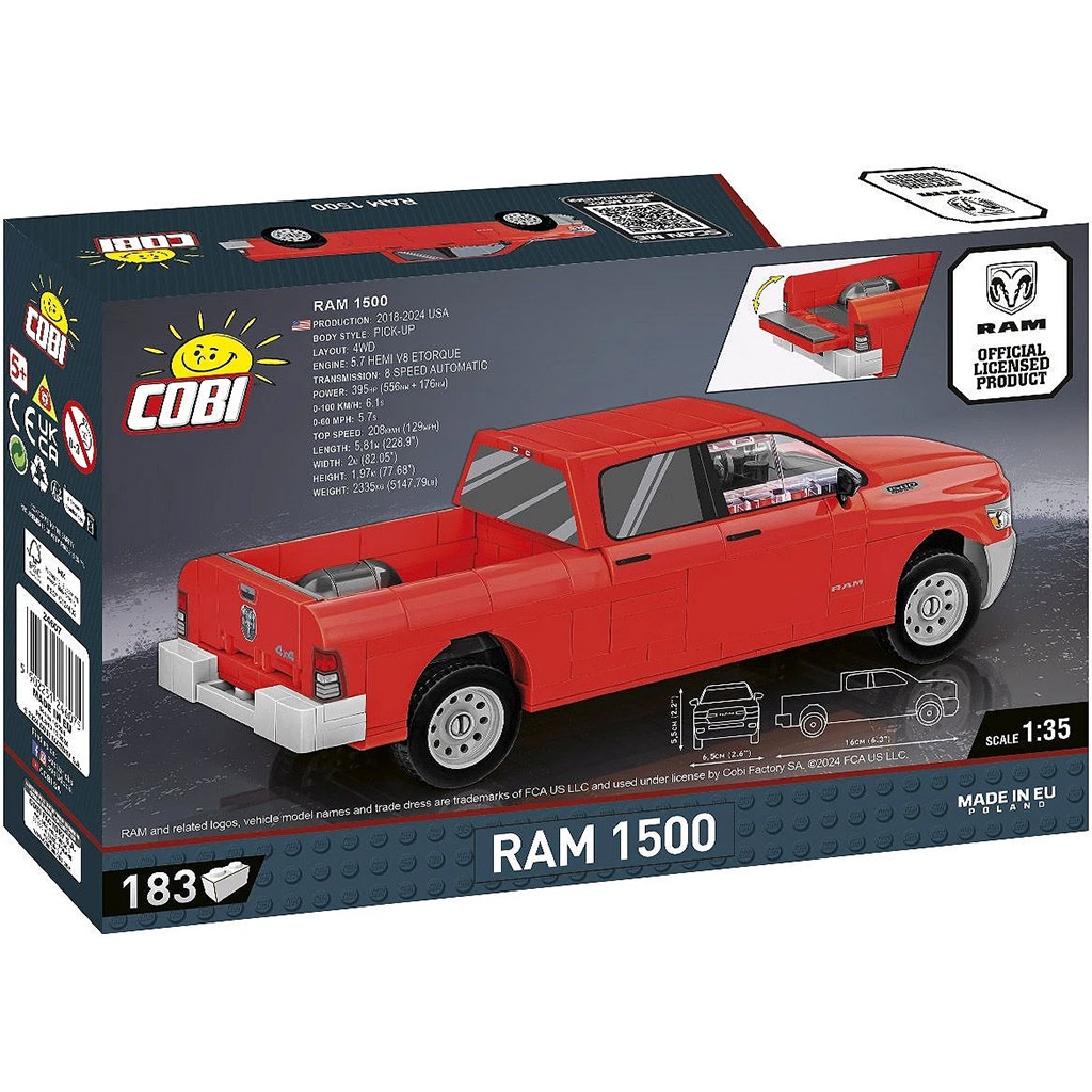 COBI: Dodge RAM 1500 строителна играчка (24607) изображение 3