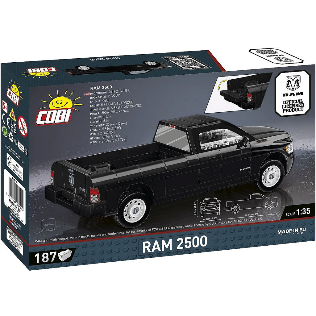 COBI: Dodge RAM 2500 строителна играчка (24610) изображение 3