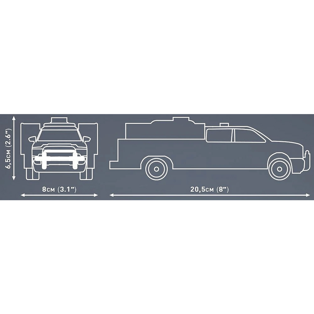 COBI: Dodge RAM 3500 пожарна кола строителен комплект (24612) изображение 5