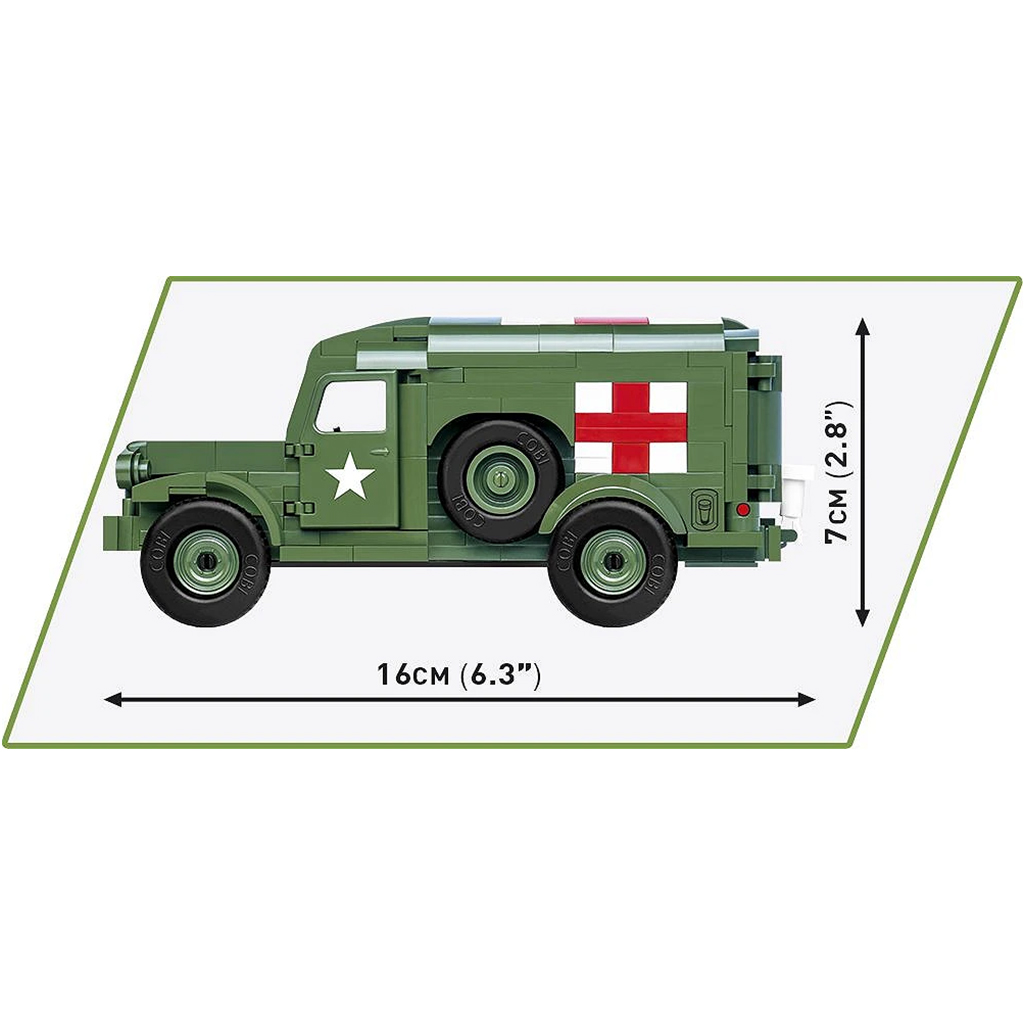 COBI: Dodge WC-54 Ambulance спешна кола конструктор (2257) изображение 3