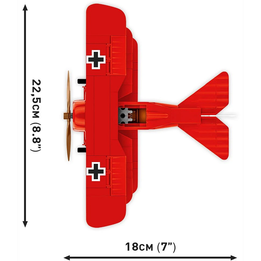 COBI: Fokker Dr. I „Червеният барон” конструктор (2996) изображение 3