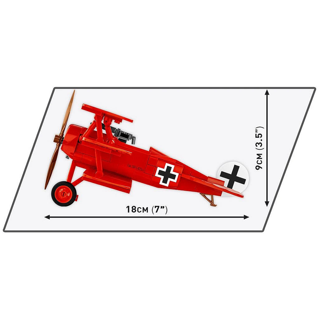 COBI: Fokker Dr. I „Червеният барон” конструктор (2996) изображение 4