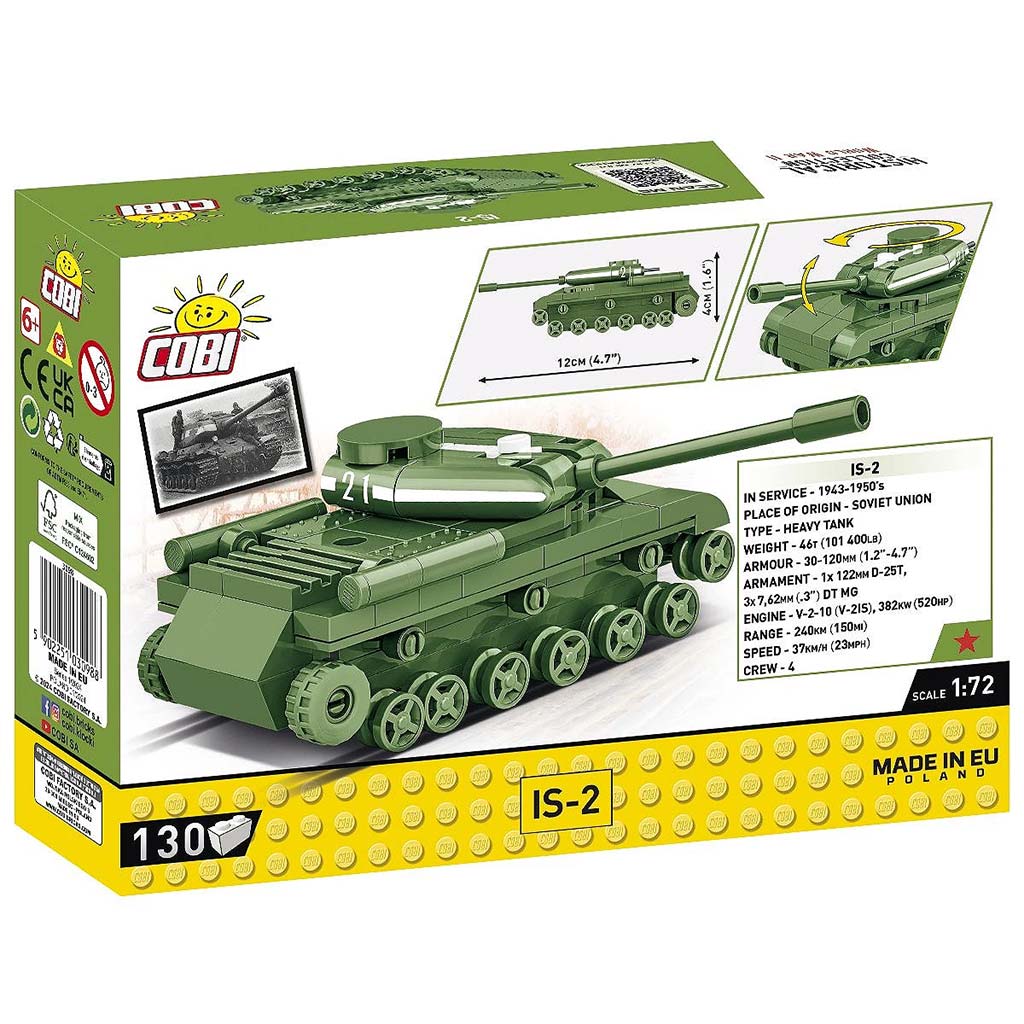 COBI: IS-2 танк строителна играчка (3098) изображение 5