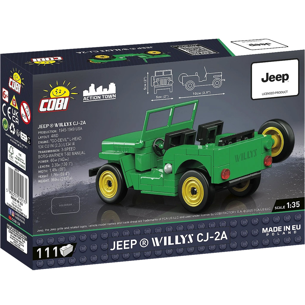 COBI: Jeep Willys CJ-2A строителна играчка (24517) изображение 4