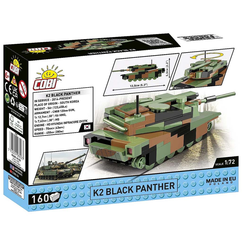 COBI: K2 Black Panther танк конструктор (3107) изображение 5