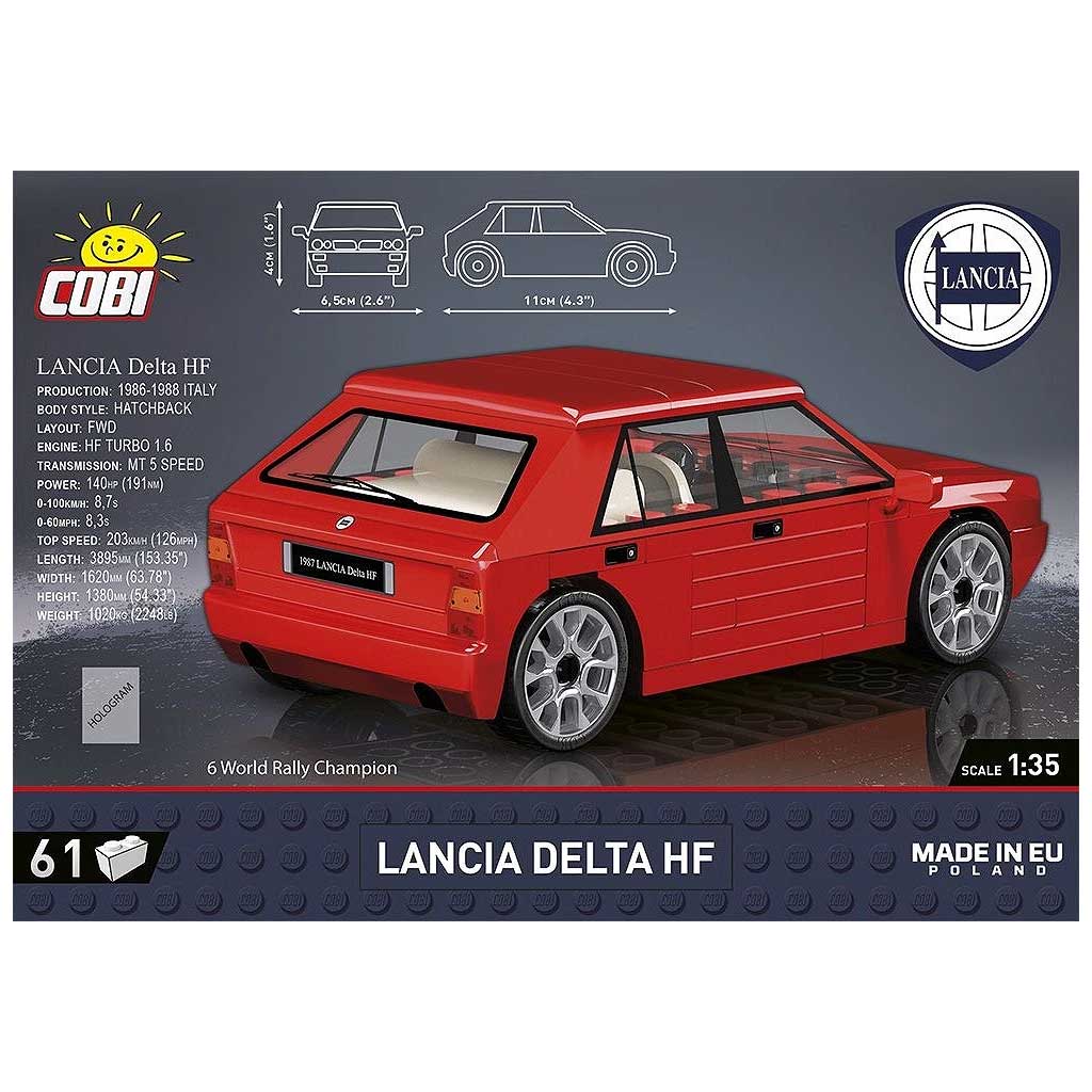 COBI: Lancia Delta HF автомобилен конструктор (24508) изображение 2