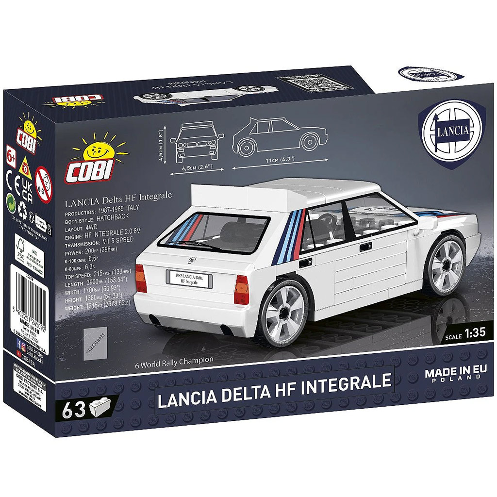 COBI: Lancia Delta HF Integrale автомобилен конструктор (24509) изображение 3