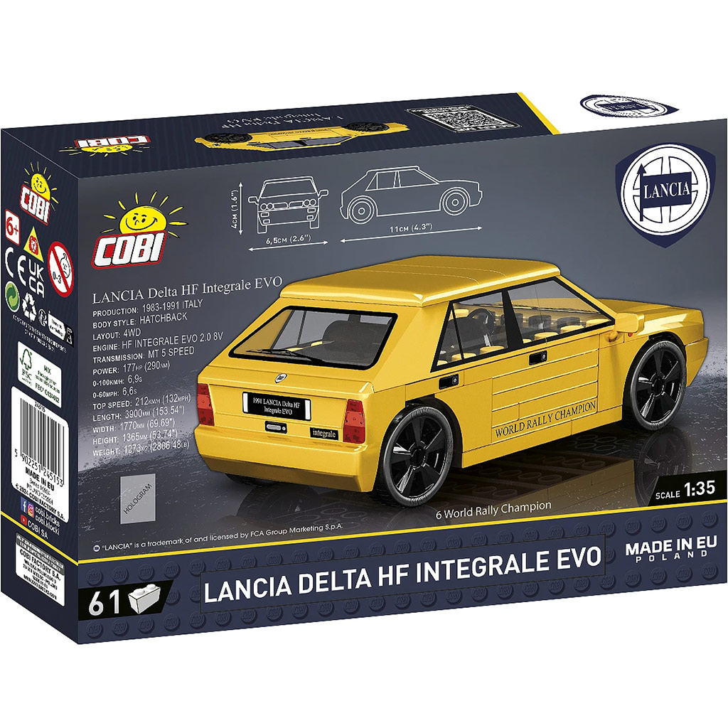 COBI: Lancia Delta HF Integrale EVO конструктор (24515) изображение 4