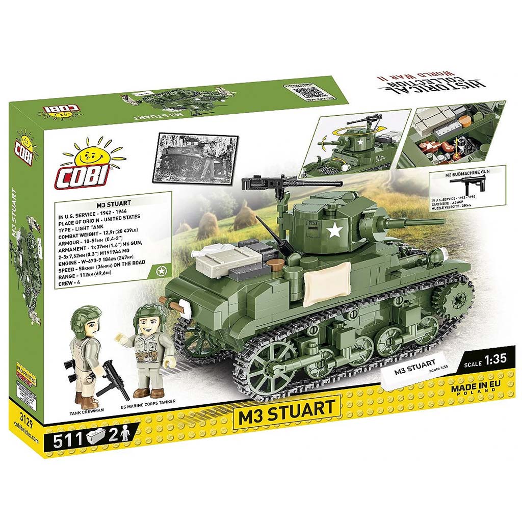 COBI: M3 Стюарт танк конструктор (3129) изображение 8